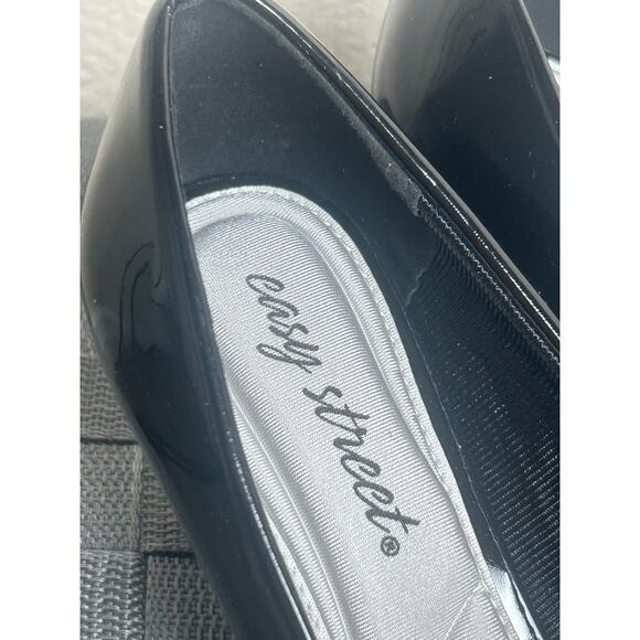 NEW Easy Street Pointe Pumps Black Heels Women's Size 6.5 Pointed Toe Classic - Picture 3 of 11